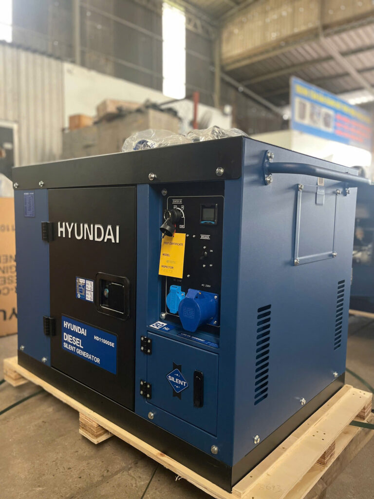 Máy phát điện HYUNDAI  Công suất  10Kva – 8KW 3 pha