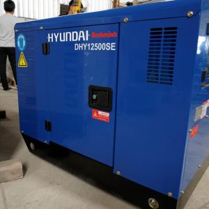 MÁY PHÁT ĐIỆN DIESEL 10 KW-3 pha Vỏ chống ồn, đề nổ  (Xanh da trời) , chính hãng